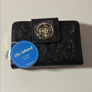 Chic Unlimited Black Embossed Wallet